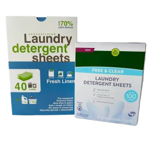 Instant Eco Friendly Biodegradable Solid Laundry Detergent Strips Sheets Clean Concentrated