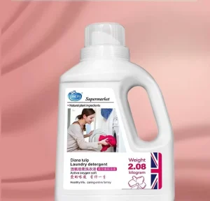 JIETI 2KG Laundry Detergent Disposable Eco Friendly Gentle Plant Based Formula Fruity Fragrance No Fluorescent Agents