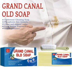 Jaysuing Laundry Bar Soap Fabric Stains Hand Washing Soap Clothes Oil Spots Underwear Easy to Rinse Laundry Detergent Soap