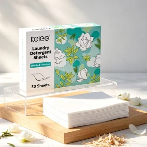 KELEE 30pcs Eco Friendly Laundry Sheets