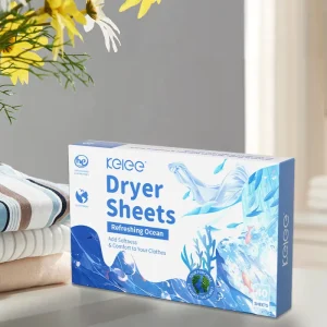 KELEE Anti Static Fabric Softener Dryer Sheets Ocean Taste Fabric Softener Dryer Sheets