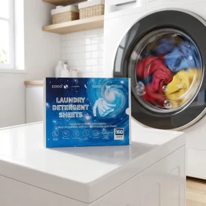 KELEE Laundry Sheet All Natural Eco Friendly Laundry Detergent Sheets Biodegradable Power Sheets for Washer Machine Use