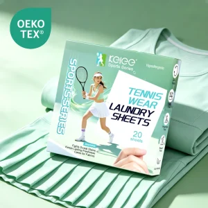 KELEE Laundry Sheet Eco-friendly Plant Enzyme Extract Disposable Sports Tennis Wear Laundry Sheets