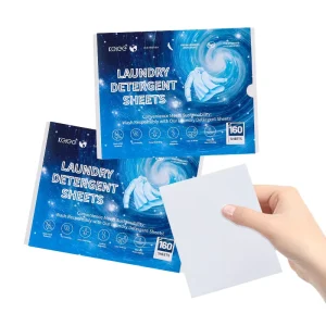 KELEE Laundry Sheets Eco Friendly Biodegradable Fully Dissolved Laundry Detergent All Natural Laundry Detergent Sheet