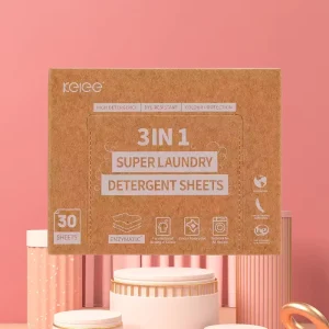 KELEE Natural Plant Extract Laundry Detergent Sheets Super Concentrated Eco Friendly Laundry Detergent Sheets Paper