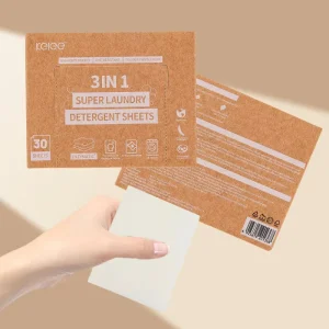 KELEE OEM Laundry Detergent Sheets Eco Friendly Delicate Soap Washing Laundry Detergent Sheets