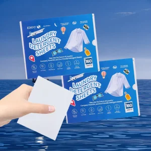 KELEE OEM ODM Eco Friendly Laundry Washer Sheets Fast Dissolvable Laundry Tablets Washer Sheets