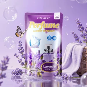 KORMESIC Private Label 500ml Household Washing Clean Soft Lavender Fragrance Liquid Laundry Detergent