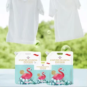 LC Raw Materials Laundry Detergent Factory Soap Washing Powder Active Oxygen Enzyme Foam Washing Powder for Sale
