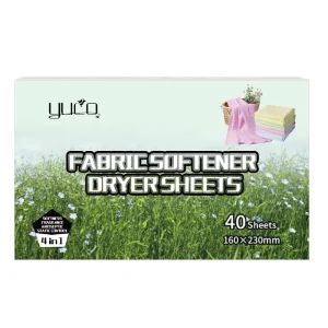 LOW MOQ Custom Logo Fragrance Laundry Softener Anti Static Fresh Linen Lavender Scent Laundry Fabric Softener Dryer Sheets