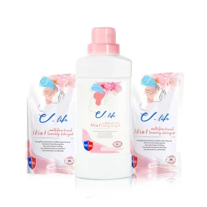 Lantern Manufacturer OEM ODM Concentrated Laundry Detergent Clothes Washing Soap Liquid Detergent with Color Care