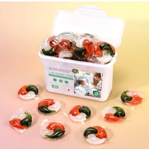 Laundry Detergent 4 in 1 Color Protection Stain Removers Laundry Capsule Pods Sensitive Skin Laundry Detergent Pods