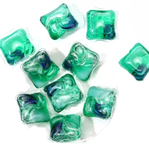Laundry Detergent Gel Capsules 10g Eco Friendly Formula Floral Scent Color Protection Water Soluble Film Deep Clean