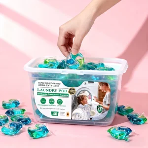 Laundry Detergent Liquid Eco-friendly 10g Cloth Washing Pods Laundry Capsules 4 in 1 4 in 1 Laundry Pods