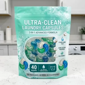 Laundry Detergent Pods 3 1 Multi effect Strong Cleaning Fresh Scents Color Protector Anti Bacterial