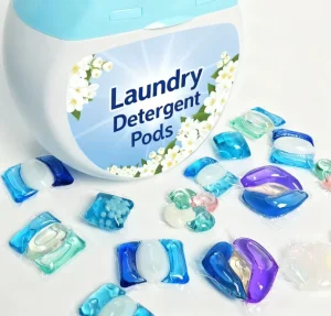 Laundry Detergent Pods 3 in 1 Stain Remover Odor Fighter Color Protector