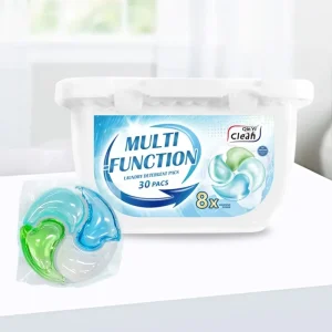 Laundry Detergent Pods Family Pack 4 in 1 Long lasting Fragrance Liquid Box Cleaning Washing Capsules Home Use