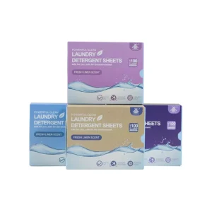 Laundry Detergent Sheets Floral Lemon Lavender Sea Fresh Natural Formula Super Concentrated Disposable Eco Friendly Apparel