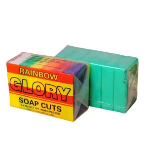 Laundry bath Soap in Rainbow Mixed Colors 90g Per Piece Six Pack High Foaming Family Bar Soap