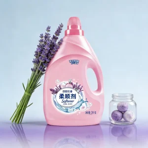 Lavender Fragrance Eco friendly Fabric Softener Liquid 3Kg Antistatic Long Lasting Freshness Gentle Apparel Care