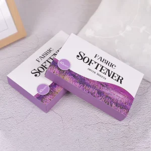 Lavender Scent Eco Friendly Solid Fabric Softener Sheets for Dryer Disposable Apparel 40pcs Box