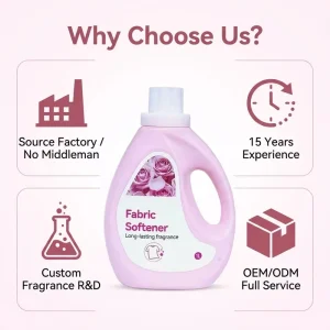 Lavender Scented Anti static Customized Private Label Fabric Softener 1L Smooth Clothing Detergent Liquid for Laundry