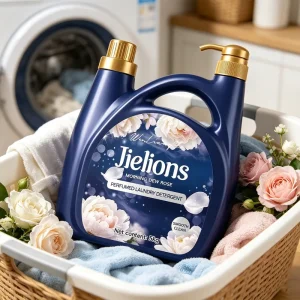 Lavender Softening Liquid Detergent 5L Disposable Bottle Deep Stain Removal for Apparel Laundry