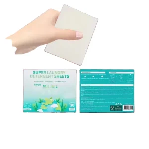 Liquidless Washing Laundry Detergent Sheets Travel Size Eco Friendly Wash Clothes Sheet With Packing