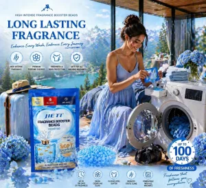 Long-Lasting Fragrance Laundry Beads 26g Fresh Camellia Lavender Rose & Jasmine Scents Moisturizing & Fabric Softener (OEM, ODM)
