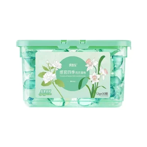Long Lasting Fragrance Spring Narcissus Laundry Detergent Capsules Removes Stubborn Stains Powerful Cleaning Fresh Scent