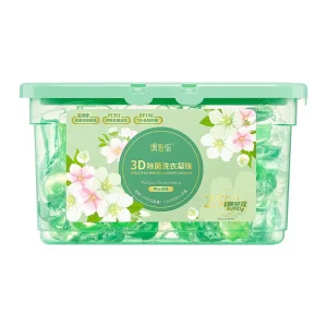 Lotus Shape Laundry Detergent Pods with Cherry Blossom Scent Gentle Cleaning Softening