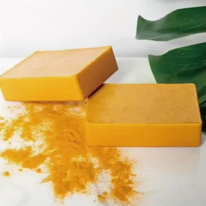 LovSens Handmade Organic Turmeric Kojic Acid Lemon Moisturizing Soap for Skin Brightening Bath Facial Daily Use