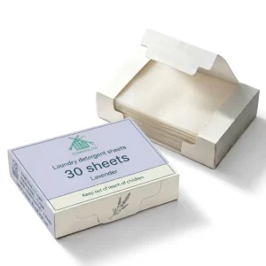 Low MOQ Concentrated Eco Friendly Laundry Sheets For Travel Mess Free Biodegradable Laundry Detergent Sheets