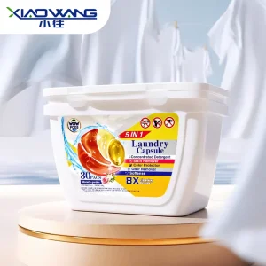 Manufacturers OEM Boxed 4 Chamber Stain Removal Monet Garden Fragrance Laundry Detergent Capsules Cloth Washing Pods