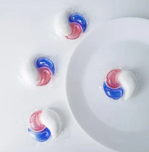 Multi Household Chemicals PVA Film Encased Biodegradable Dishwasher Tablet Parabens-Free Powder Pods for Washer Machine