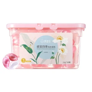 NEW OEM ODM Laundry Detergent Beads Deep Cleaning Washing Pods Capsule Romance of Summer 3 in 1 Stain Removal Laundry Gel Pacs