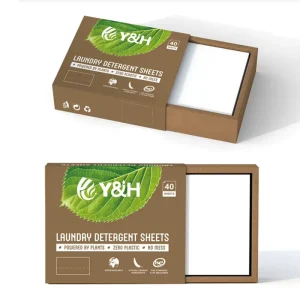 Natural Detergent Sheet Biodegradable Washer Soap Strips OEM ODM Laundry Detergent Sheets Eco Friendly