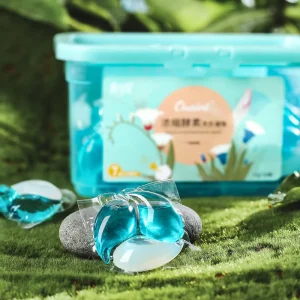 Natural Eco friendly Laundry Detergent Capsules Clothes Washing Pods Soap Liquid Beads for Sensitive Skin Babies Clothes