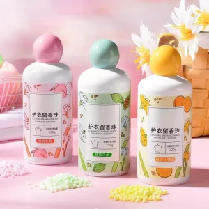 Natural Organic Concentrated Laundry Beads Disposable Fragrance Booster for Apparel Decontamination Cleaning with Aroma
