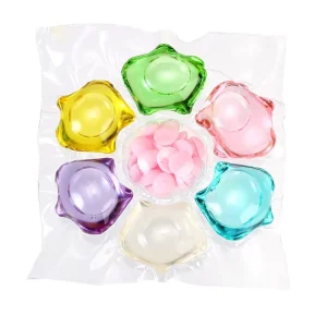 New 7 in 1 Disposable Nature Scented Laundry Detergent Beads Soap Capsules Washing Pods for Apparel Use