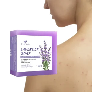 ODM OEM Natural Handmade Organic Glycerine Antiseptic Treat Eczema Lavender Bathing Bar Soap