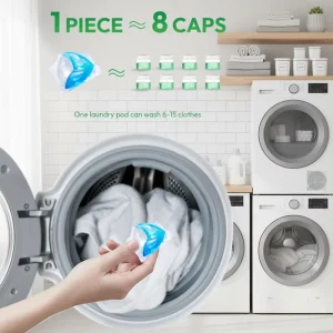 OEM 3 in 1 Disposable Eco Friendly Detergent Pods with Aromatic Floral Scent for Apparel Cleaning