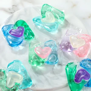 OEM 3in1 60pcs box Clothes Washing Apparel Detergent Pods 10g pcs Disposable Liquid Laundry Soap Lavender Fragrance Capsules