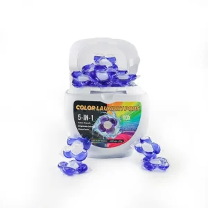 OEM 5 In1 Eco Color Protect & Fresh Cleaning Laundry Pods Laundry Detergent Capsules Bulk laundry detergent pods