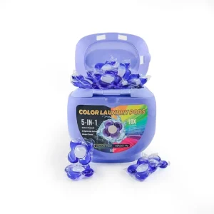 OEM 5 In1 Eco Friendly Lemon Scented Automatic Machine Washing Laundry Detergent Pods Bulk