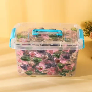 OEM 5in1 Laundry Capsules 100pcs Box 8g Each Powerful Stain Remover Floral Scent Biodegradable Hypoallergenic Detergent Pods