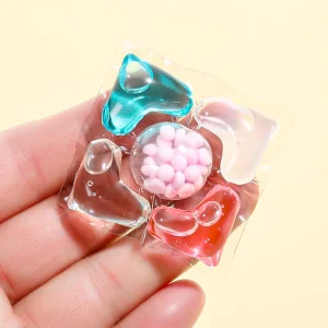 OEM Bulk Eco Friendly 5 in 1 Laundry Capsules Disposable Washing Pods with Long Lasting Perfume Apparel Scent Boosters