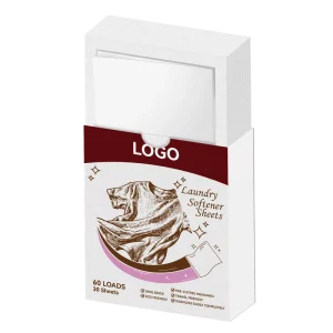 OEM Custom Eco Friendly Solid Fabric Softener Sheets Disposable Soft Gentle Skin High Active Ingredient Clothes Apparel