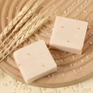 OEM Custom Handmade Whitening Rice Milk Facial Bath Shower Soap Bar