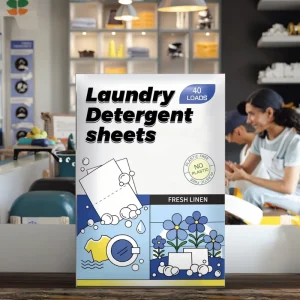 OEM Custom Laundry Detergent Strips Laundry Sheets Eco friendly Disposable Solid Laundry Sheet Bulk for Sensitive Skin